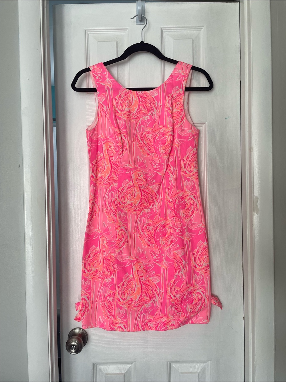Lilly Pulitzer Mila Shift Dress Tappin It Back Pink Flamingo Size 0